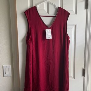 DR2 shirt dress (wine colored)